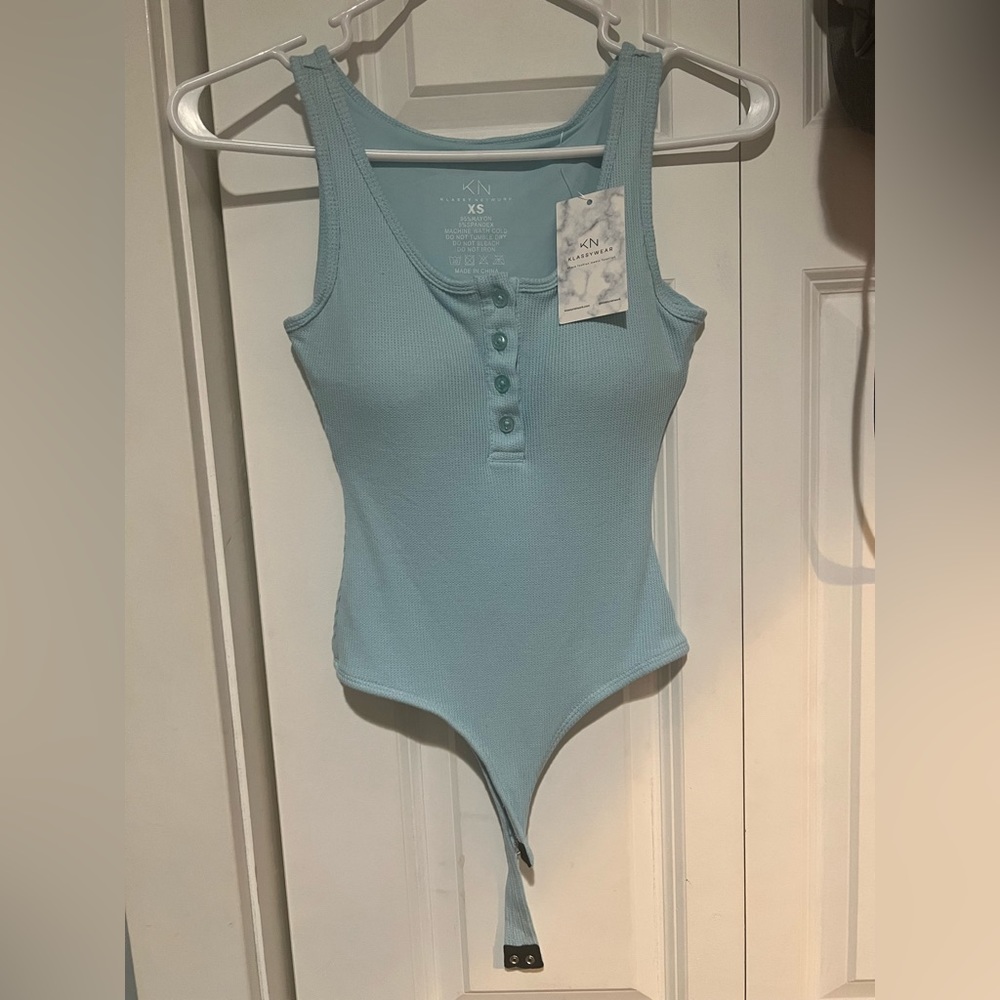 Light blue Klassy Network women bodysuit